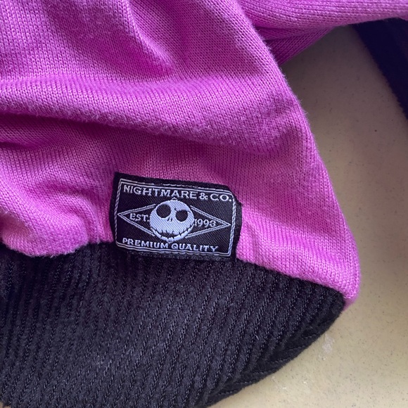 NWT Disney nightmare before Christmas sleep shirt size x large purple & black - Picture 4 of 6